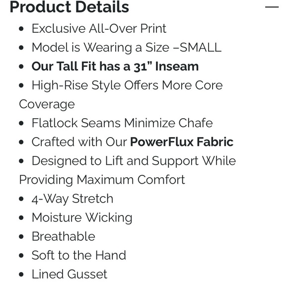 New - Ethika High Wasted Tight “Tall” - Picture 6 of 7